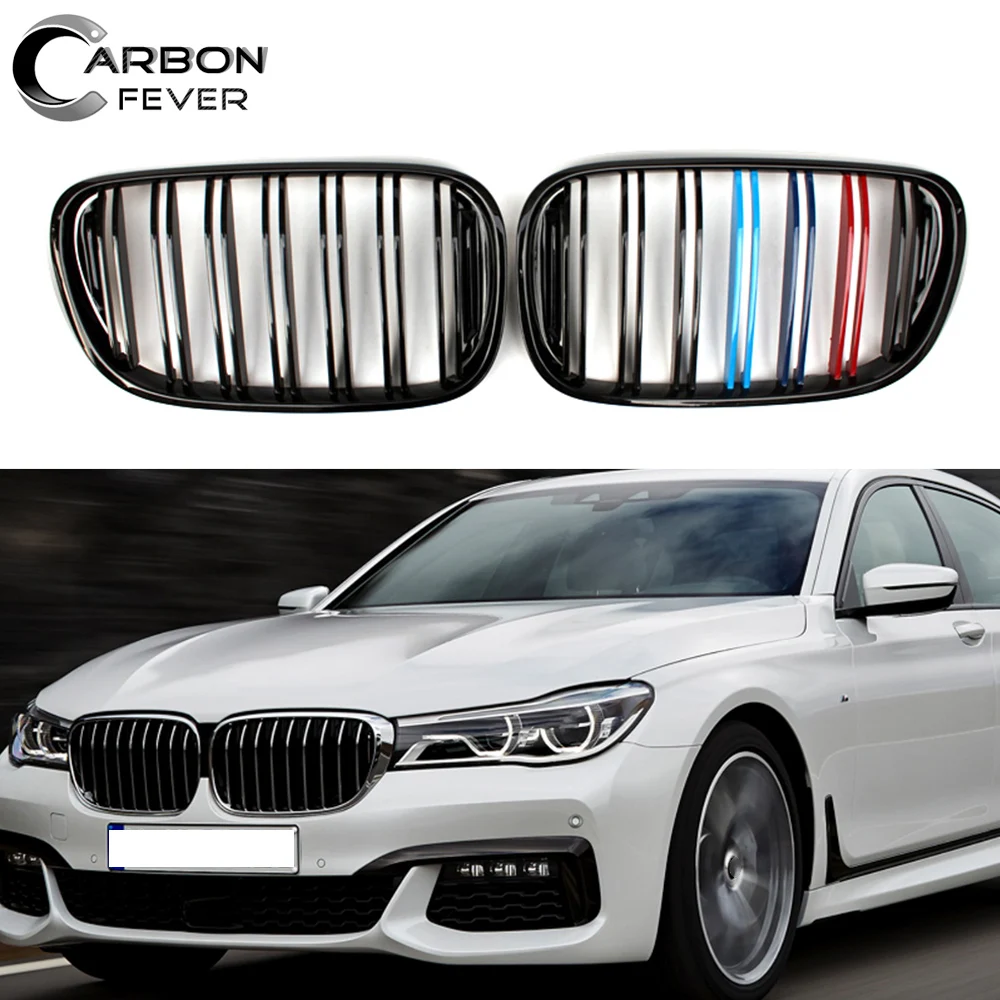 

Glossy M Tri-colour Front Bumper ABS Replacement Grille For BMW pre-LCI G11 G12 740i 750i 2015 - 2018