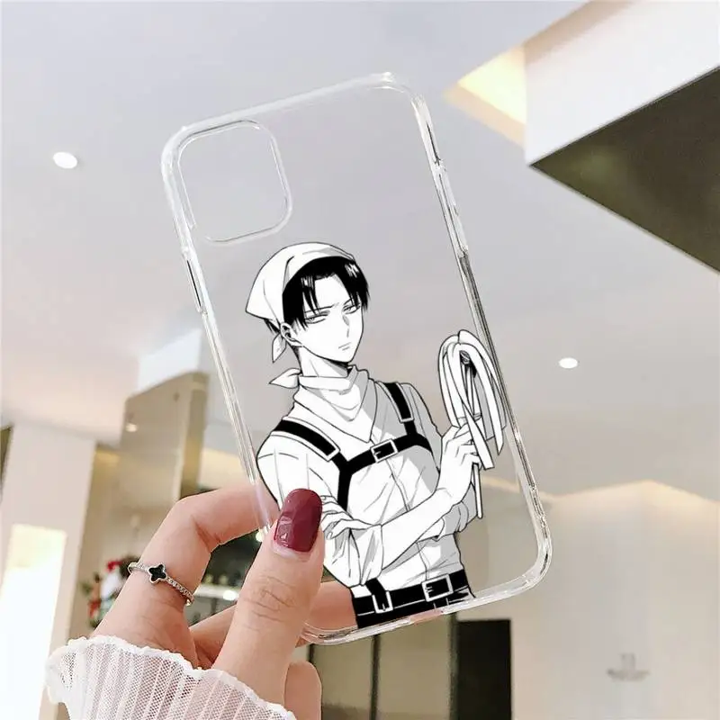 

Attack On Titan Phone Case Transparent soft For iphone 5 5s 5c se 6 6s 7 8 11 12 plus mini x xs xr pro max