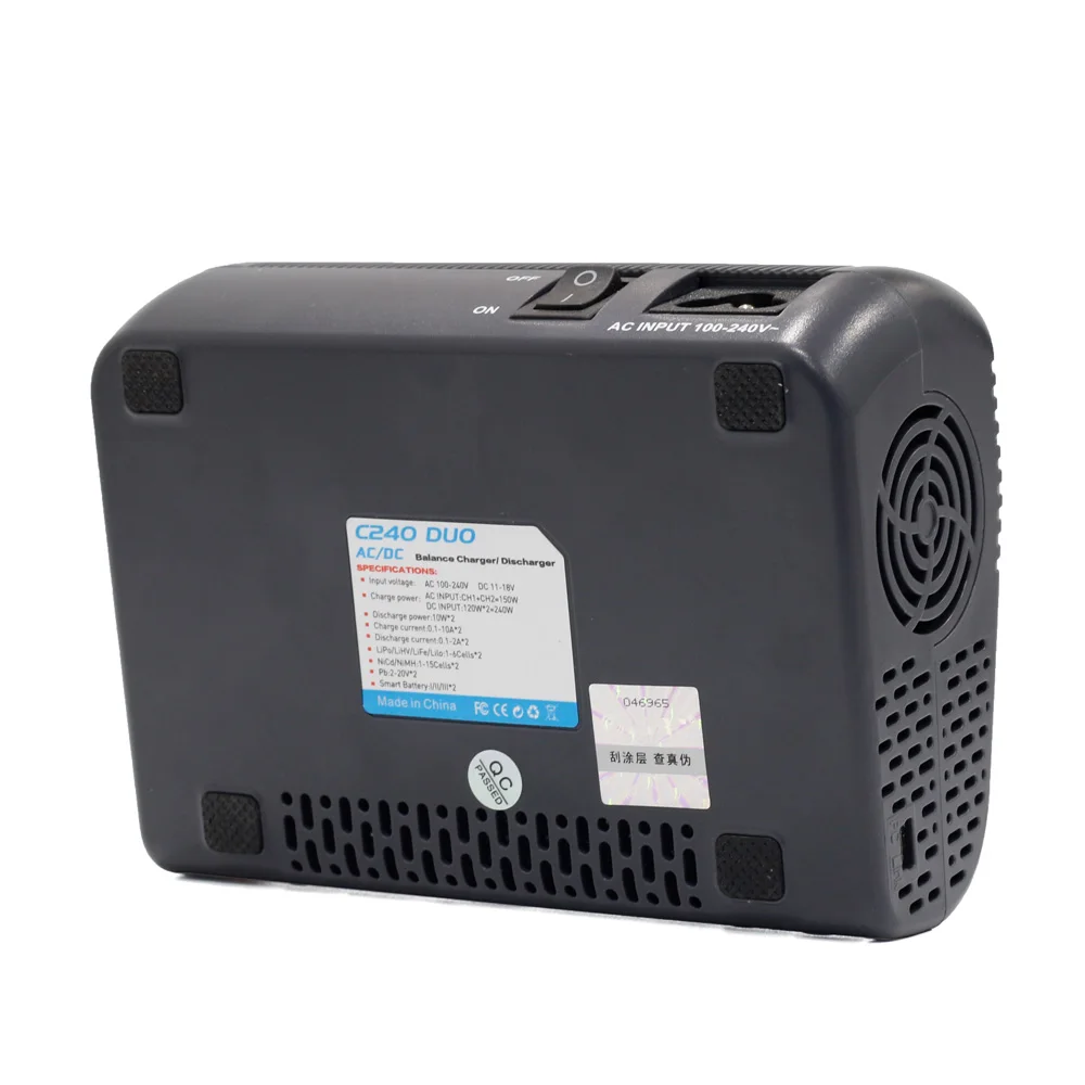 Двухканальное балансирующее зарядное устройство HTRC C240 DUO AC 150 Вт DC 240 10Ax2 RC