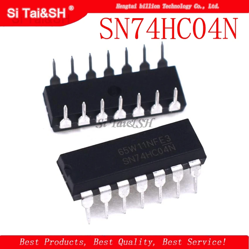 10 шт. SN74HC04N DIP14 SN74HC04 DIP 74HC04N 14 74HC04 Новый и оригинальный IC|4 g| |
