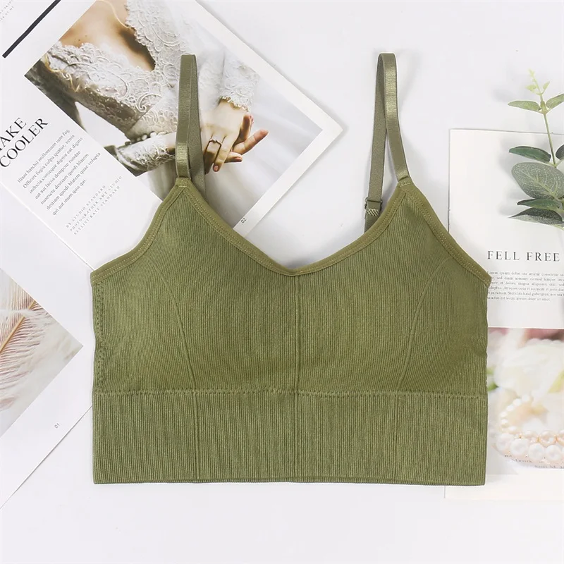 Бюстгальтер женский без косточек пикантный топ бандо с чашками пуш ап нижнее