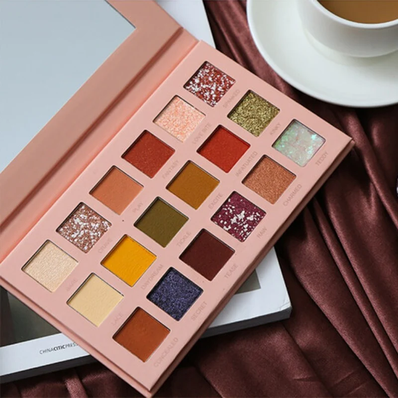 18 видов цветов телесные Сияющие тени для век перламутровый макияж блеск пигмент