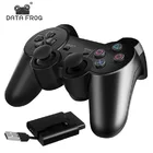 Беспроводной контроллер DATA FROG, джойстик для Sony PS2, 2,4 ГГц, консоль для Sony Playstation PS2, PS3, ПК