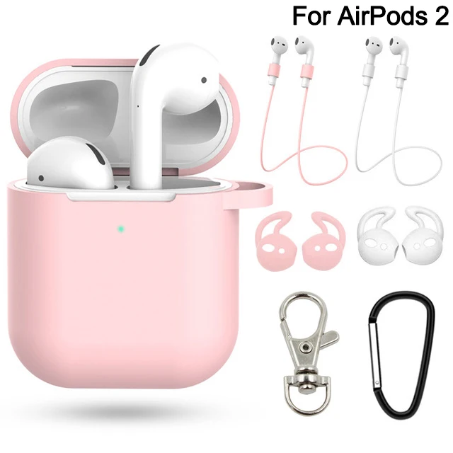 2 Pink Set 7 шт./компл. идеальный чехол для airpods 2 для airpods pro 3 Earpods чехол для IPad air стручки pro funda для airpod Чехол чехол Аксессуары - Цвет: 2 Pink Set