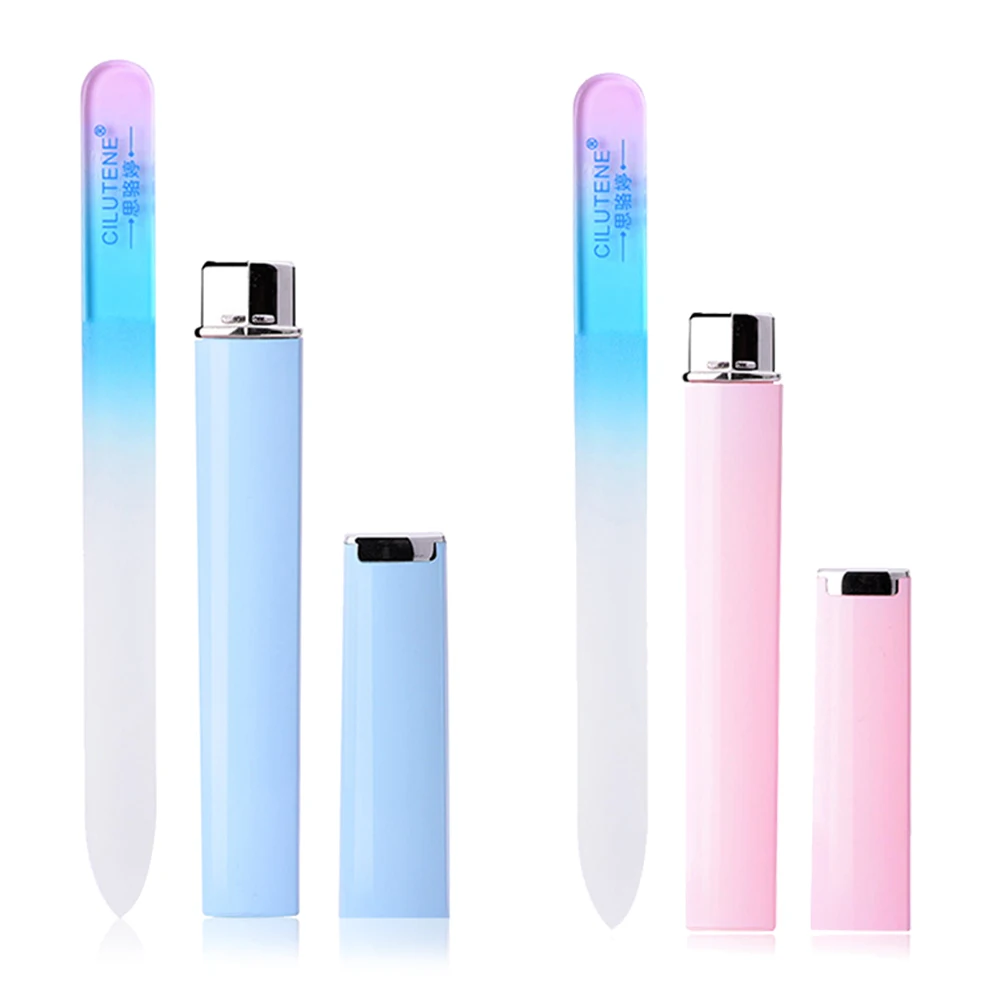 Прочный Сплав Кристалл Стекло пилочка для ногтей буфера маникюрное устройство