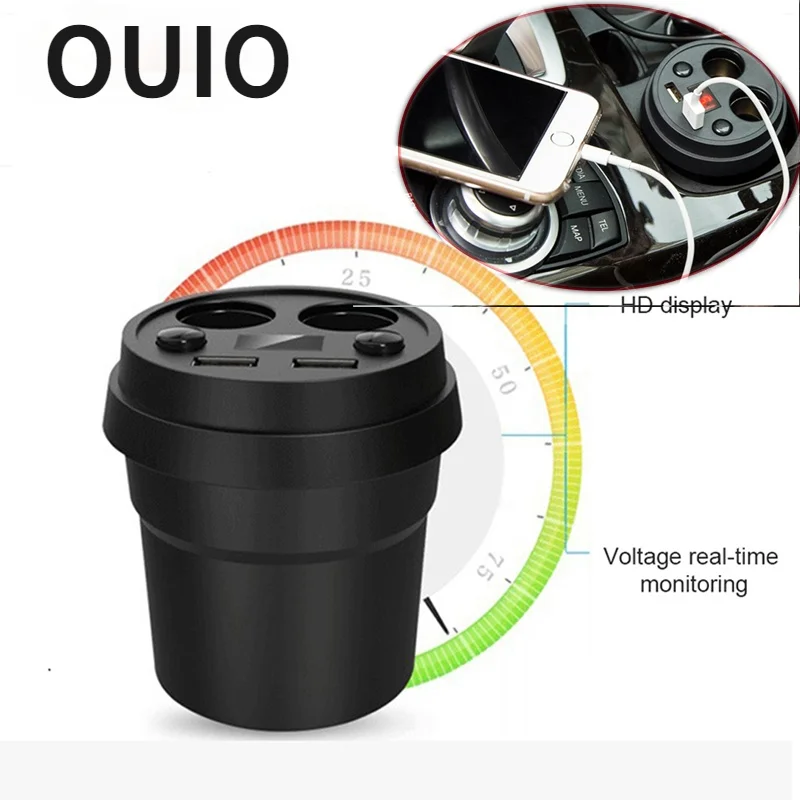 Двойное зарядное устройство USB автомобильный адаптер с 2 прикуривателями для Hyundai