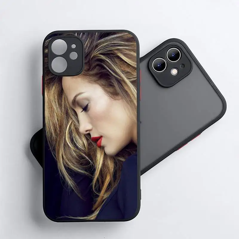 

Jennifer Lopez Phone Case For iphone 12 11 8 7 plus mini x xs xr pro max matte transparent cover