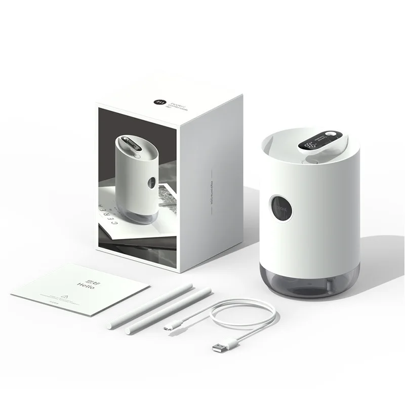 

New Home Air Humidifier 1L 3000mAh Portable Wireless USB Aroma Water Mist Diffuser Battery Life Show Aromatherapy Humidificador
