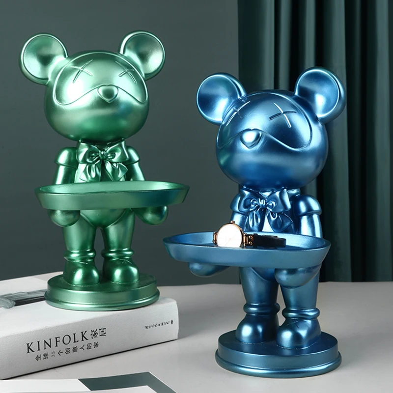 

Скандинавская креативная Милая медовая мышь для хранения ключей для крыльца, резиновые украшения, домашние двери, настольные украшения, де...