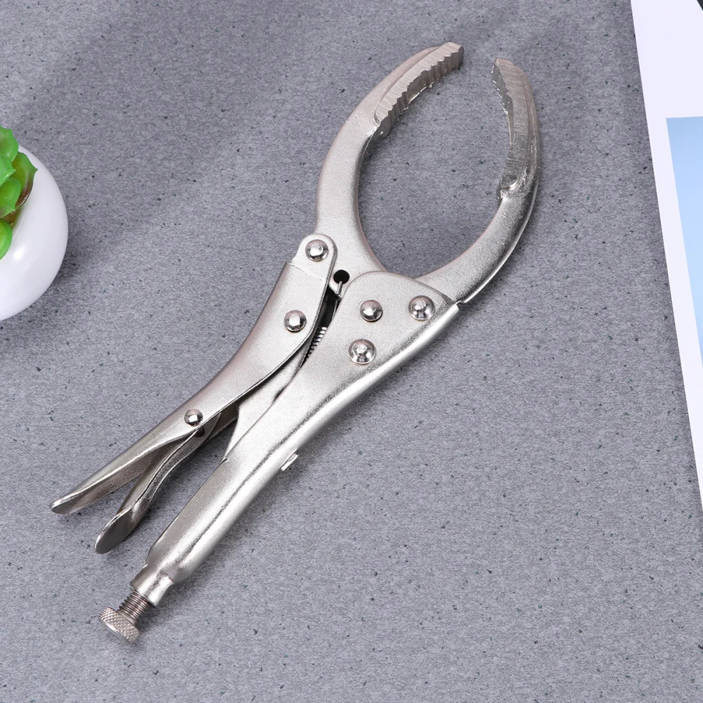 

Clamp Type Oil Filter Wrench Adjustable Disassemble Auto Car Oil Filter Removal Tool Repair Tools Oil Grid Wrench Remover Silver