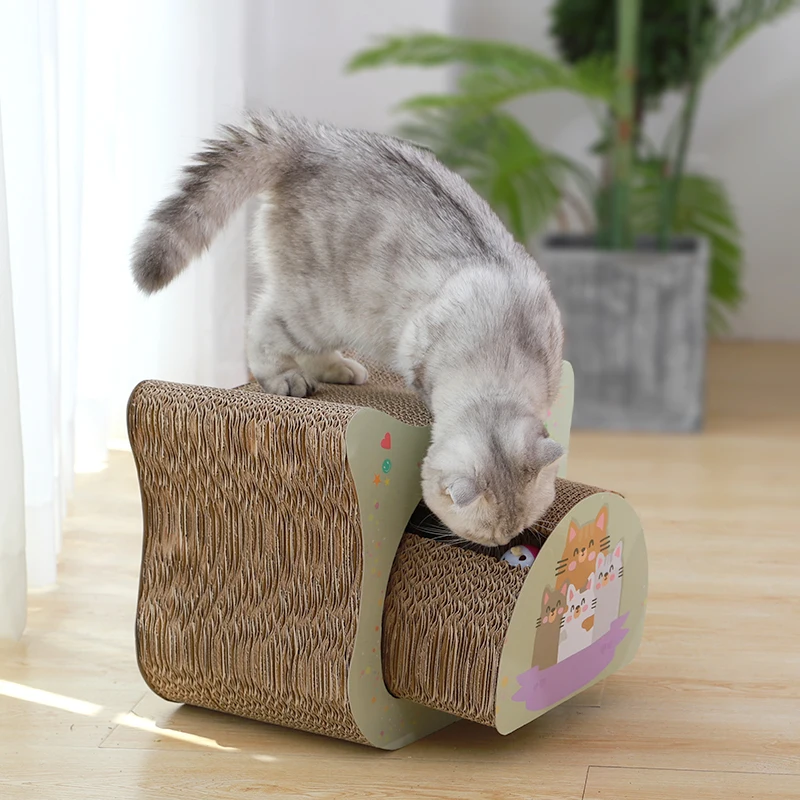 Игрушки для кошек HOOPET, скребок для когтей, коврик для когтеточки, гофрированная бумага для кошек, шлифовальный скребок для ногтей, коврик Mattrer