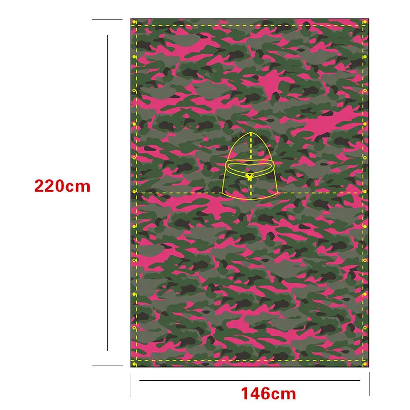 Многофункциональный Камуфляжный плащ MENFLY розовый/желтый супер светильник для