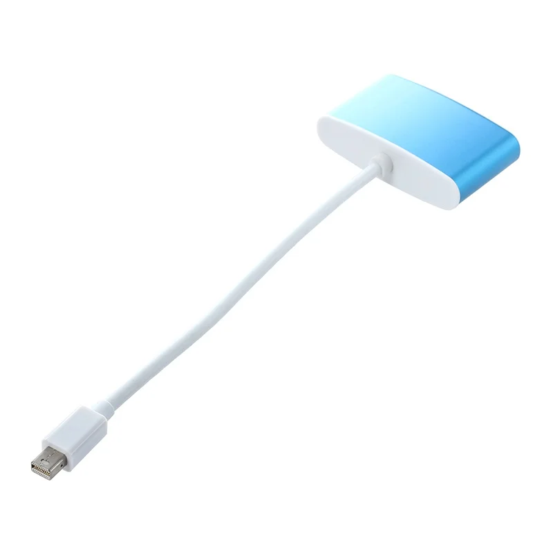 Премиум алюминиевый V1.3 Full HD 1080P Mini DP порт дисплея к HDMI и VGA синий адаптер 2 в 1 для Apple