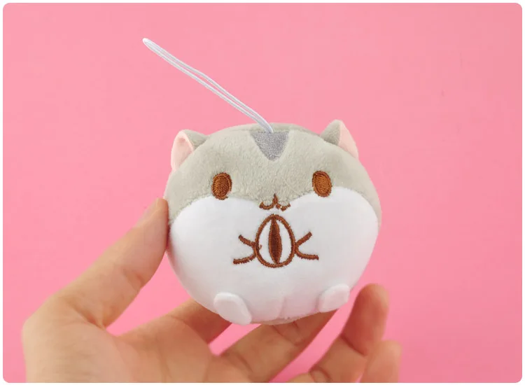 Милые животные хомяк кролик плюшевые игрушки Кукла Kawaii сумка Украшение автомобиля брелок держатель подарок мини мягкий брелок Подвески