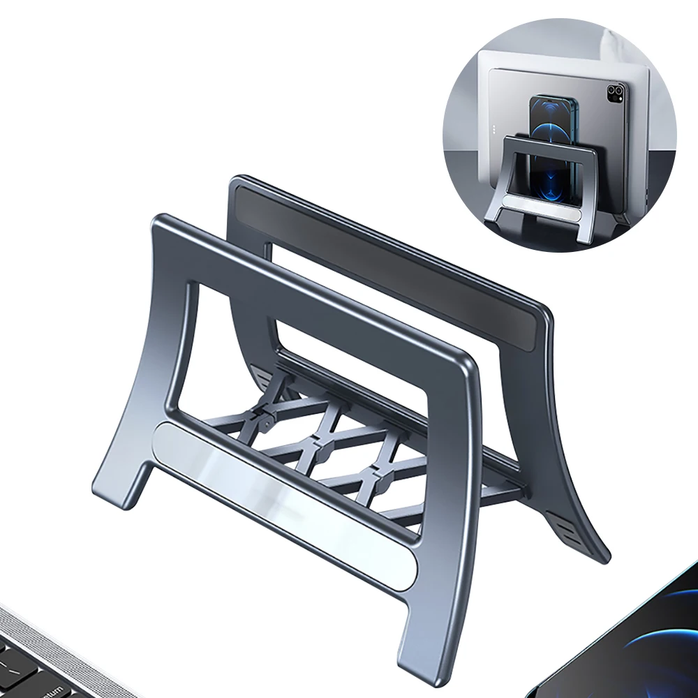 

Vertical Adjustable Laptop Stand Gravity adjustment Portable Notebook Mount Support Base Holder for MacBook iPad Samsung