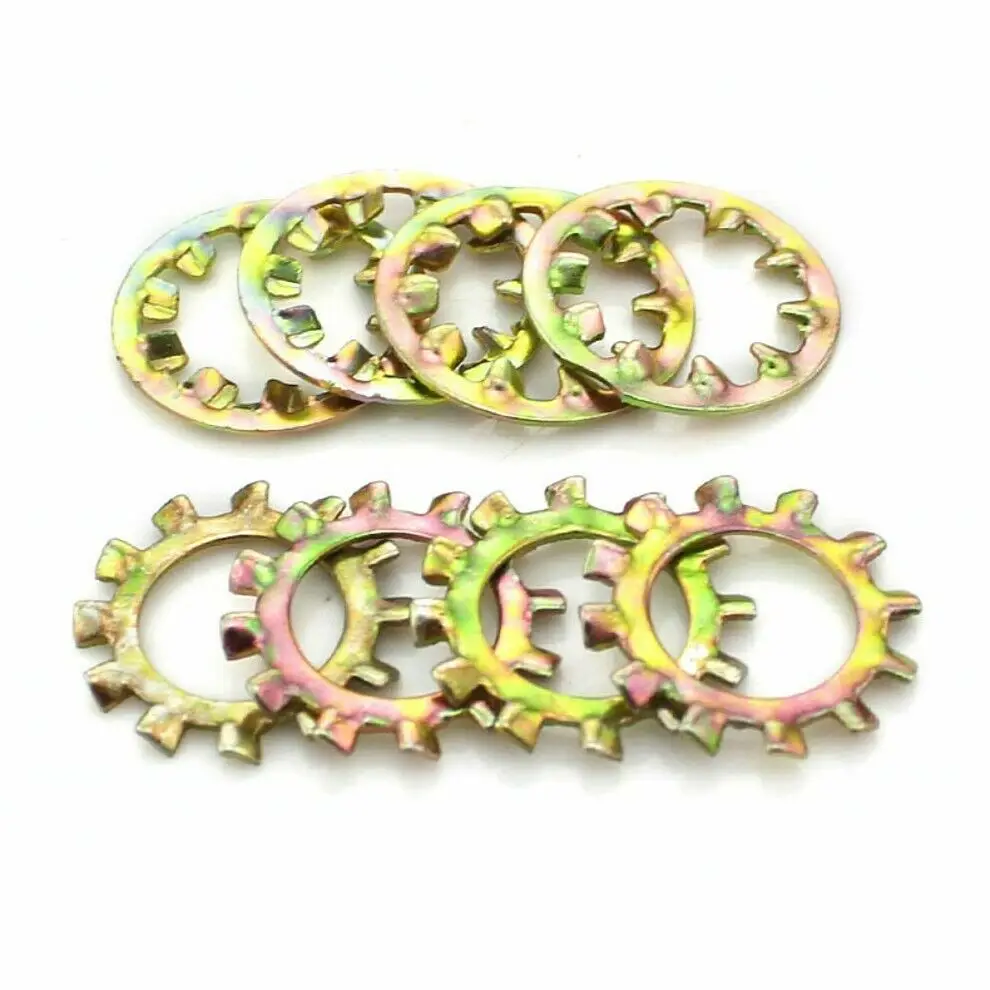 

Internal & External Teeth Lock Washers M3~M12 Carbon Steel Color Zinc Plated Chrysanthemum Gasket