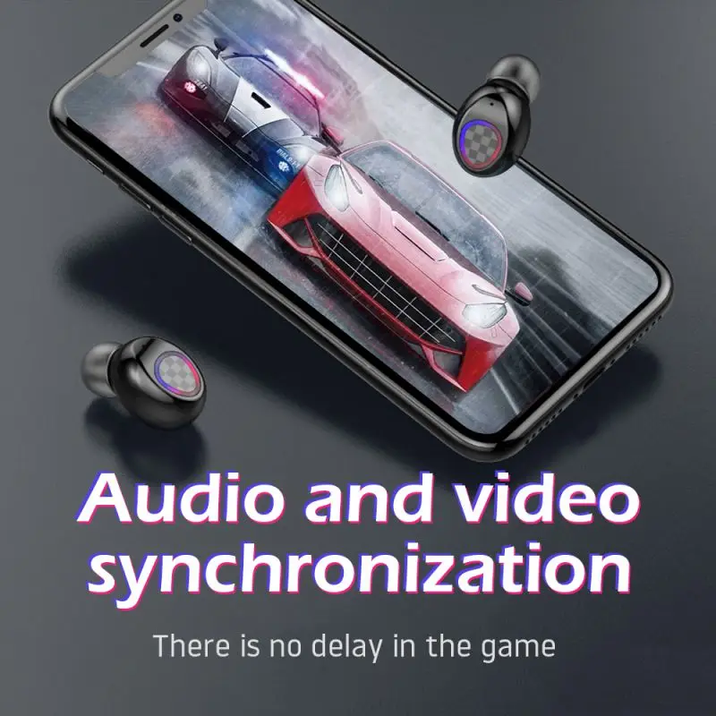 V7 наушники вкладыши TWS Bluetooth 5 0 Беспроводной гарнитура с светодиодный цифровой