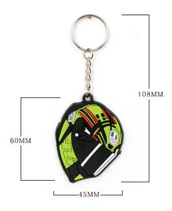 HobbyLane мотоциклетный шлем Модель брелок Брелок резиновая цепочка для ключей Gp Racing