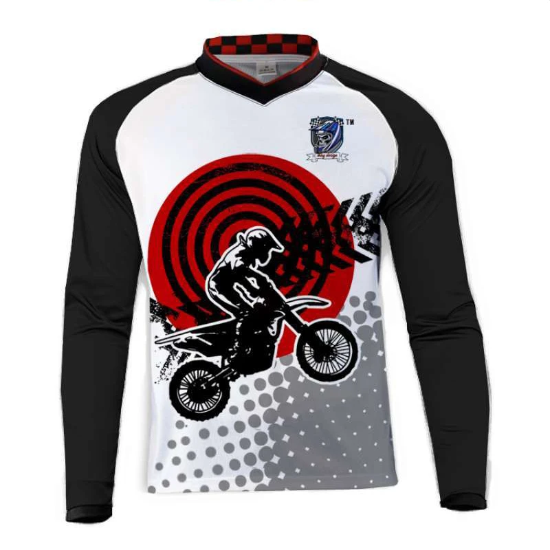 Мужская одежда для мотокросса MX Джерси горного велосипеда DH с длинным рукавом