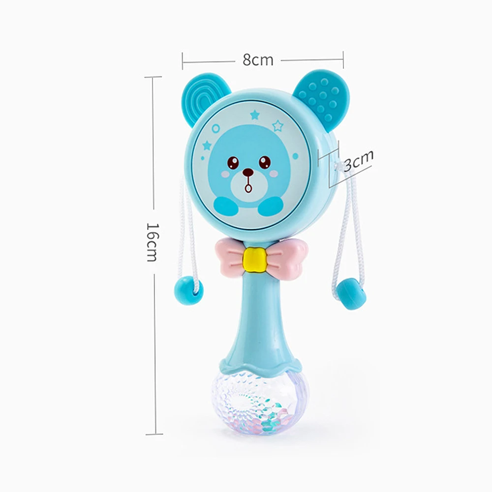 Детский барабан детский подарок Детская красочная светящаяся погремушка