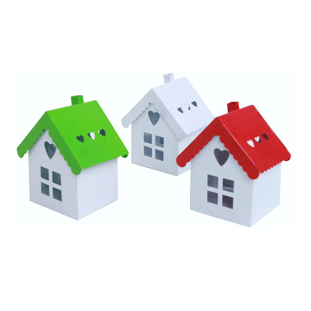 Прекрасный держатель для свечей в форме дома свадебной вечеринки|Сувениры