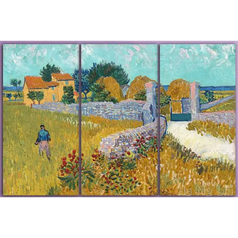 Provence Large Canvas Set Van Gogh Farmhouse Decor Field Wall Art France Print Interior Poster Farmer Gift