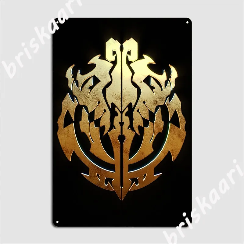 

Overlord Ainz Ooal Gown Metal Sign Wall Cave Home Decoration Wall Decor Tin Sign Poster