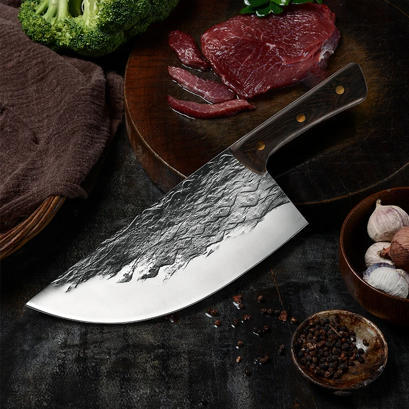 Кованый нож шеф-повара Grandsharp 8 3 дюйма мясника ножи из высокоуглеродистой стали