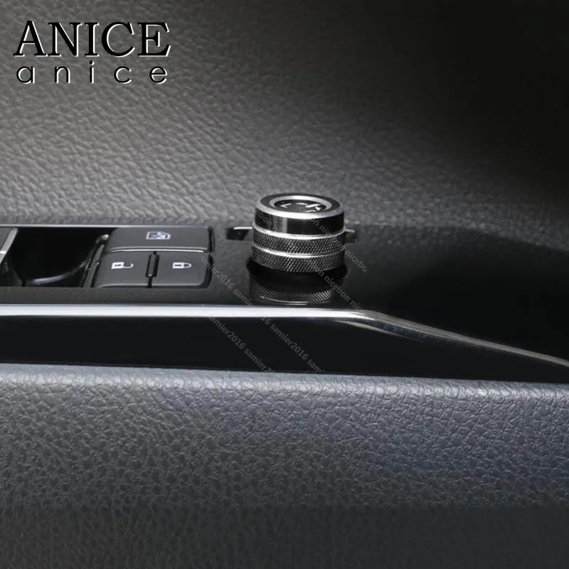 Черная Обложка из алюминиевого сплава с кольцом заднего вида для Toyota Camry Corolla