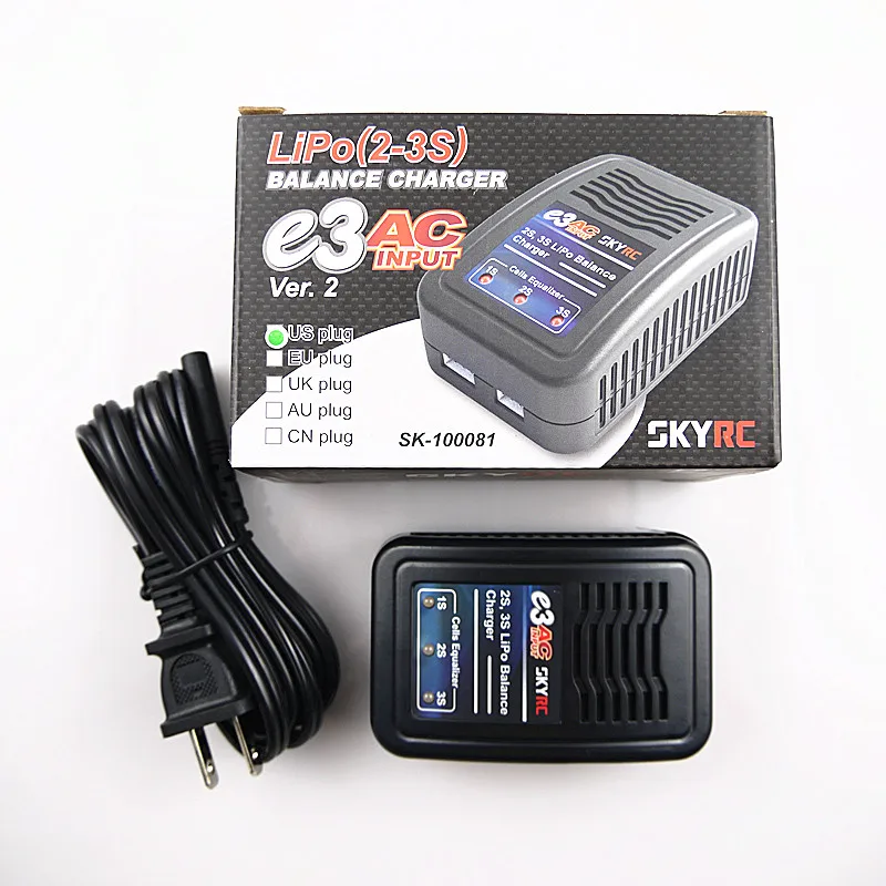 SKYRC E3 Зарядка 1S 2S 3S LiPo AKKU зарядное устройство AC 110V 240V|charger ac|charger chargercharger 3s |
