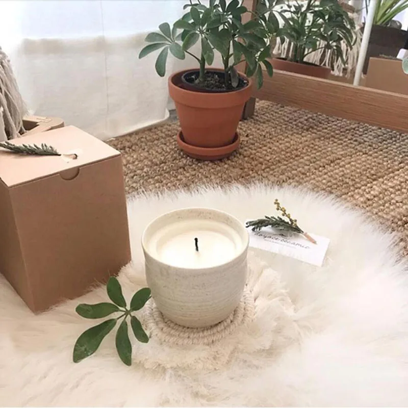 Креативные Нескользящие Коврики для чашки из хлопка в богемном стиле плетеные