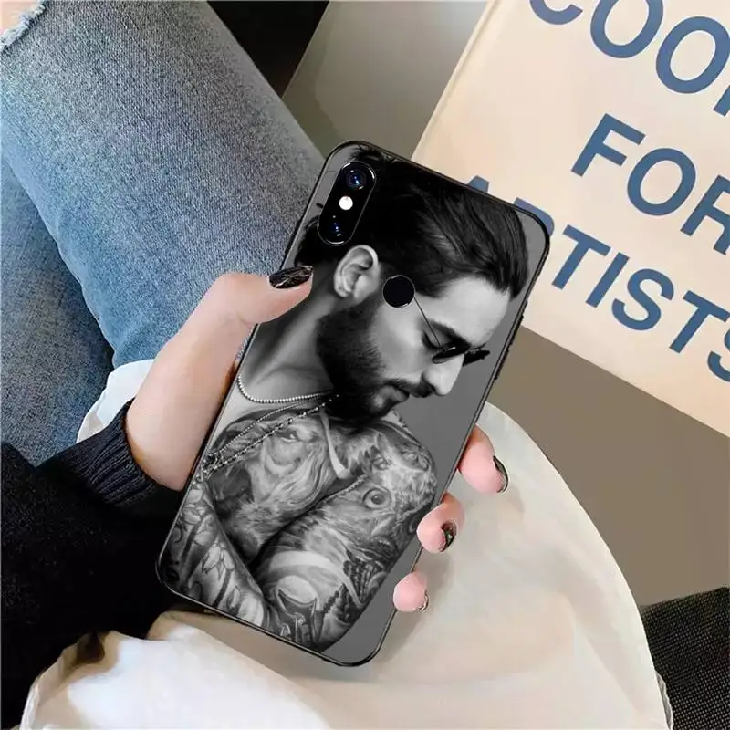 

Colombian singer Maluma singer Phone Case For Xiaomi Redmi note 7 8 9 t max3 s 10 pro lite