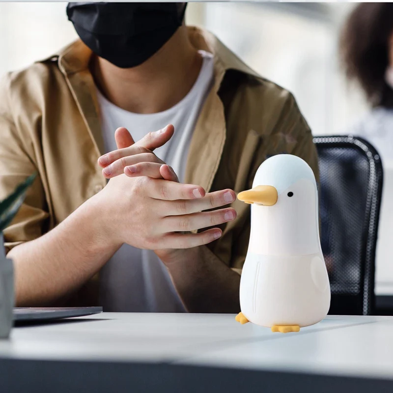 

Cartoon Rechargeable Soap DispenserIntelligent Induction Hand Sanitizer Induction Foam Machine Infrared Liquid Gel Washing Phone