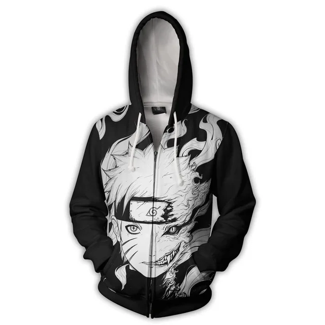 zipper Японское аниме Наруто Косплей Куртки Одежда Костюмы мужские толстовки кофты Uzumaki Akatsuki Haruno Сакура шляпа одежда топы - Цвет: zipper