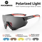 Велосипедные очки ROCKBROS, мужские солнцезащитные очки для горных велосипедов, 5 линз, аксессуар для езды на велосипеде