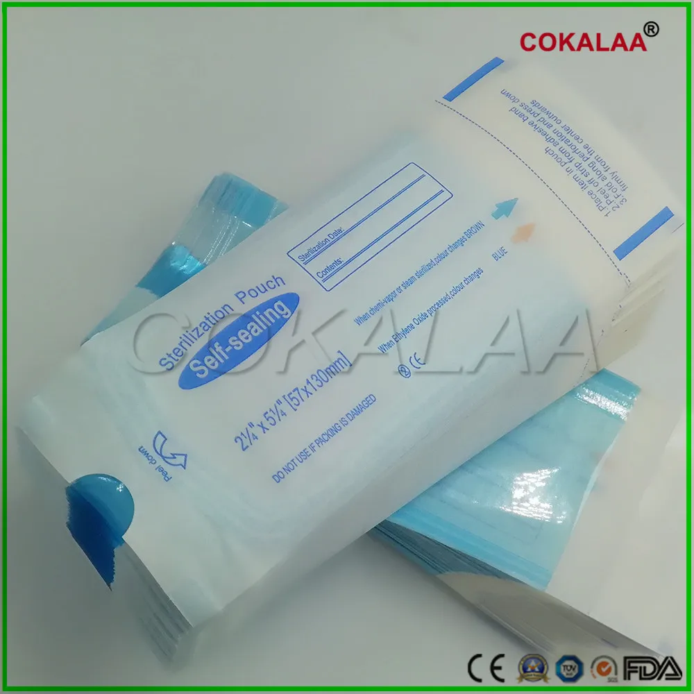 Одноразовый пакет для хранения стоматологических инструментов 57*130 миниатюрный