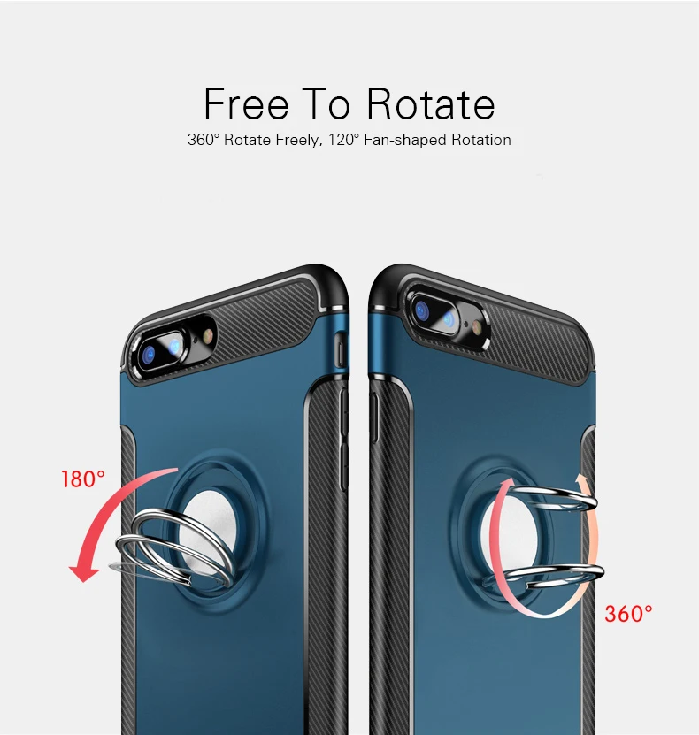 360 кольцевой держатель чехол для iPhone 7 8 Plus X XS Max XR чехлы на 6 6s 5 5s SE силиконовый