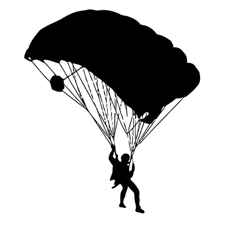 

Fun boy extreme parachute car stickers, car and motorcycle accessories waterproof decoration sports stickers pvc15.5cm * 13.3cm