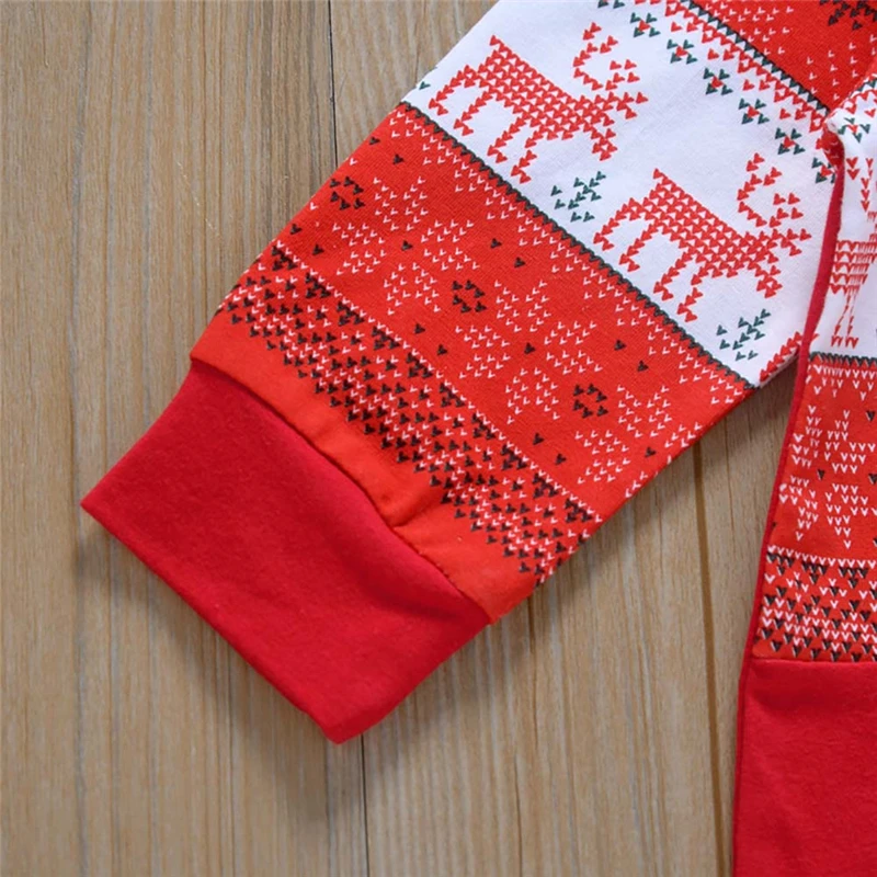 

Christmas Baby Girls Long Sleeve Jumpsuit Autumn Sweet Deer Pattern One Piece Cotton Long Pants romper
