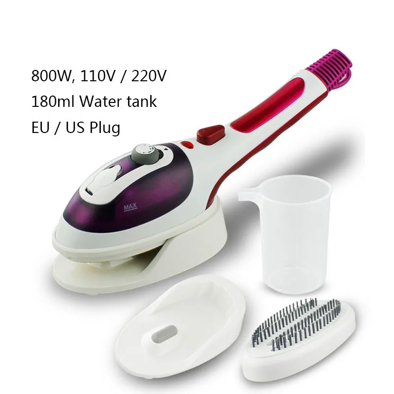 Ручной отпариватель для одежды портативный паровой утюг путешествий с щеткой 800
