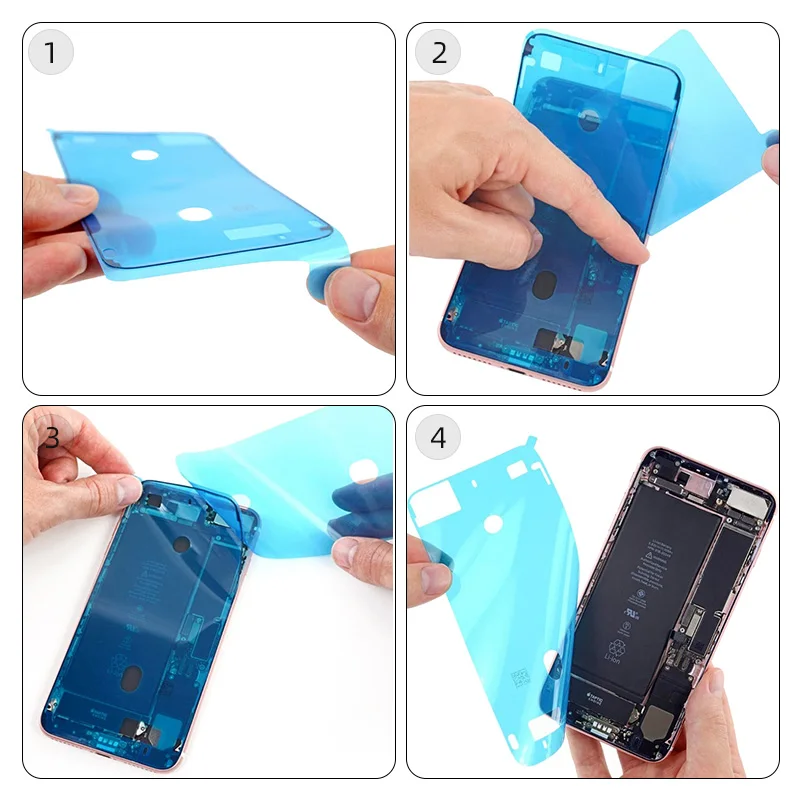 Оригинальная Водонепроницаемая рамка наклейка для iPhone X XS Max наклейка клейкая лента для iPhone 6S 7 8 Plus ЖК-дисплей экран наклейка s