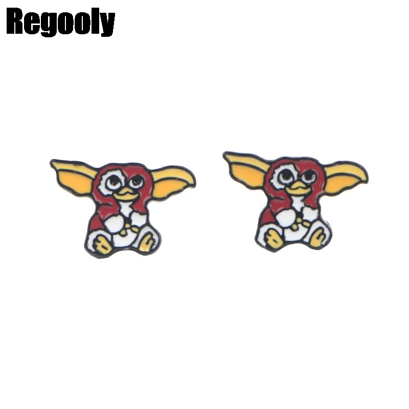 

Оптовая продажа, 12 пар носочков на Gremlins Gizmo новые акриловые серьги удовольствия для милых девочек серьги-гвоздики в виде украшения подарки д...