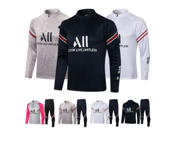 

2021-22 new Men's Kids Soccer Sports Wears Jacket Sweater Hooded Training Tracksuit Sets adult Survetement jerseys jogging kits