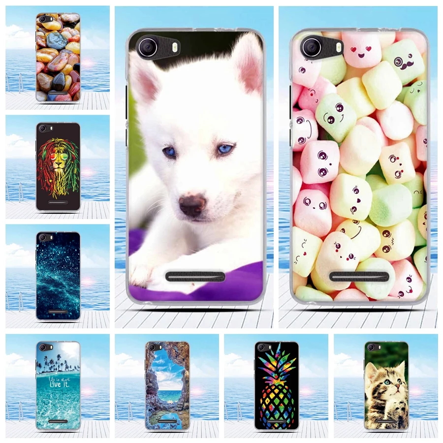 Мягкий Тонкий силиконовый чехол для BQ 5065 женский с цветами Choice BQS - купить по