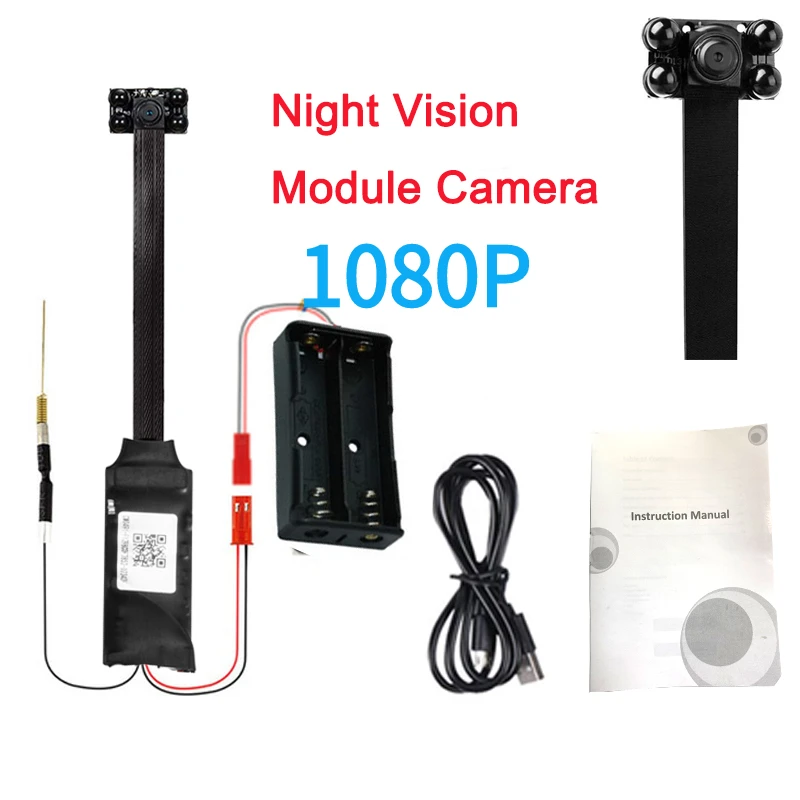 

HD 1080P DIY Portable WiFi IP Mini Camera P2P Wireless Micro Webcam Camcorder Video Recorder Night Vision Remote View 128g Card