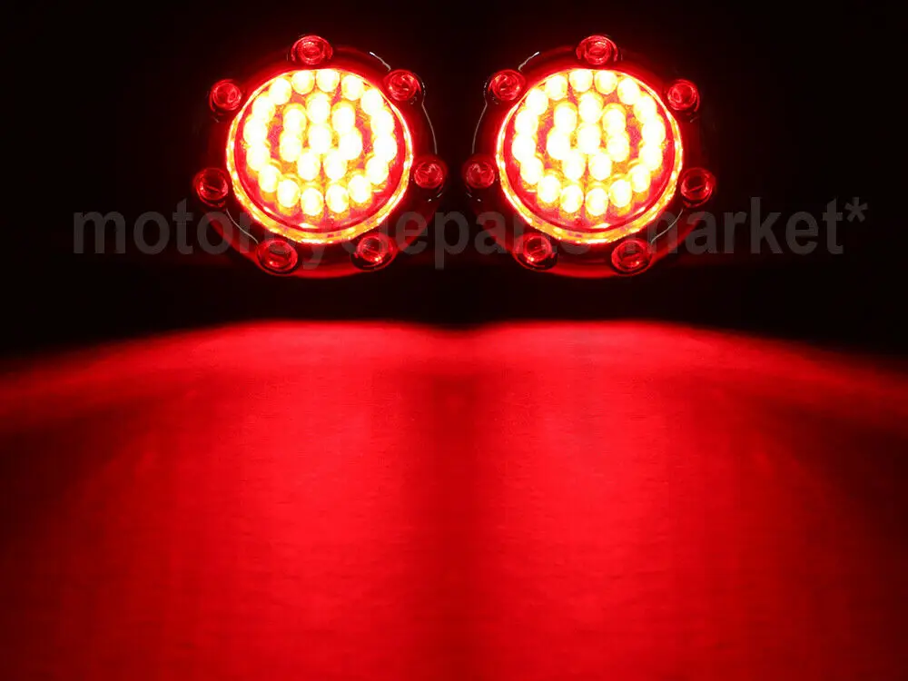 Светодиодный ное кольцо 1157 Red Bullet Fire Ring светильник воротник хромированный свет