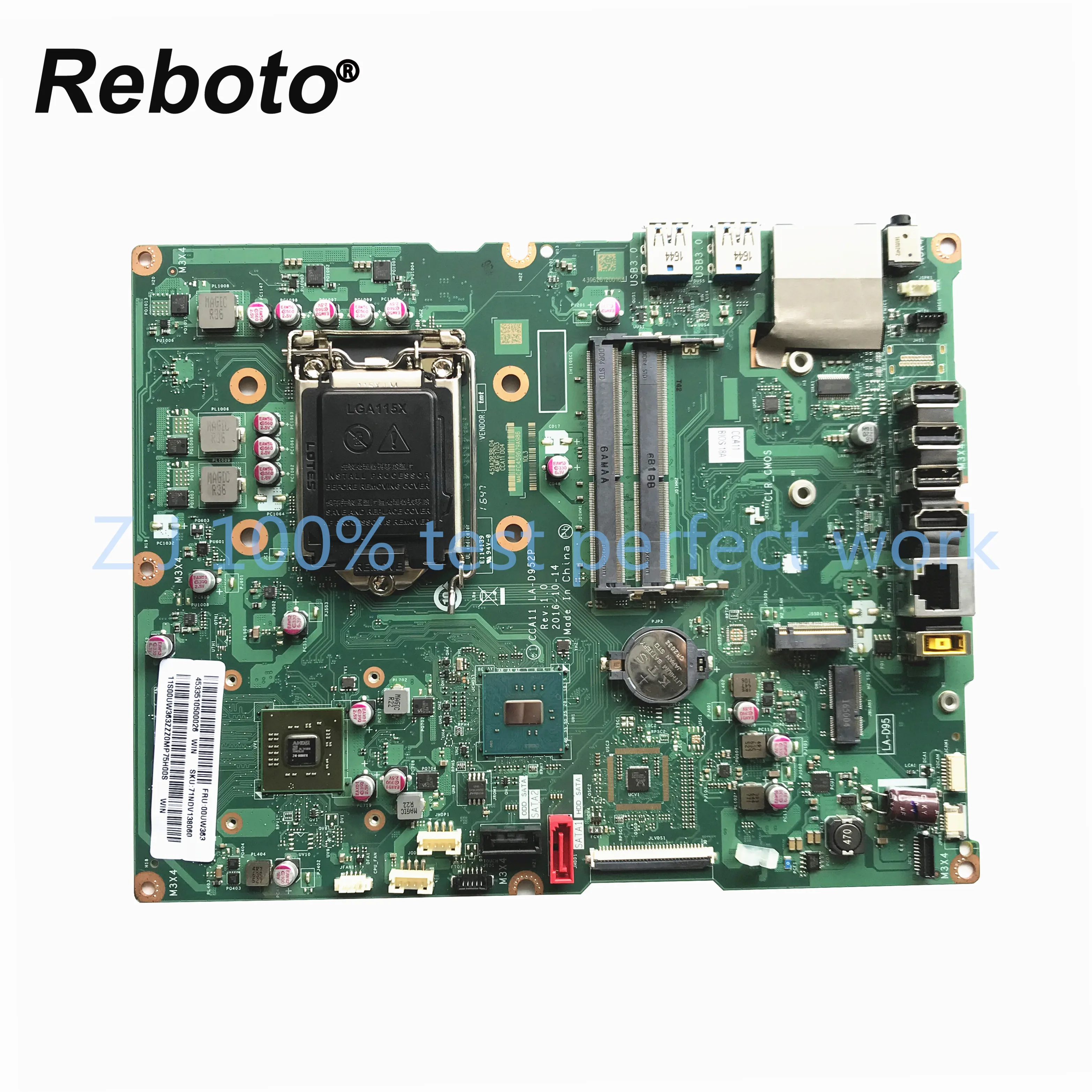 Материнская плата все в одном для lenovo AIO 510 22ISH CCA11 LA D952P M435 2 Гб FRU 00UW362 00UW363 DDR4 100%