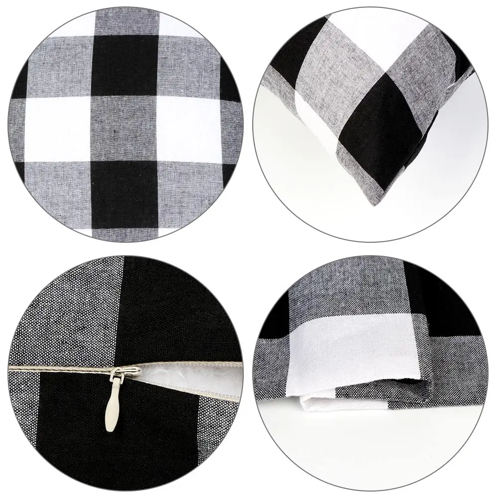 Наволочка хлопковая в клетку 45 х45 см|Наволочки| |