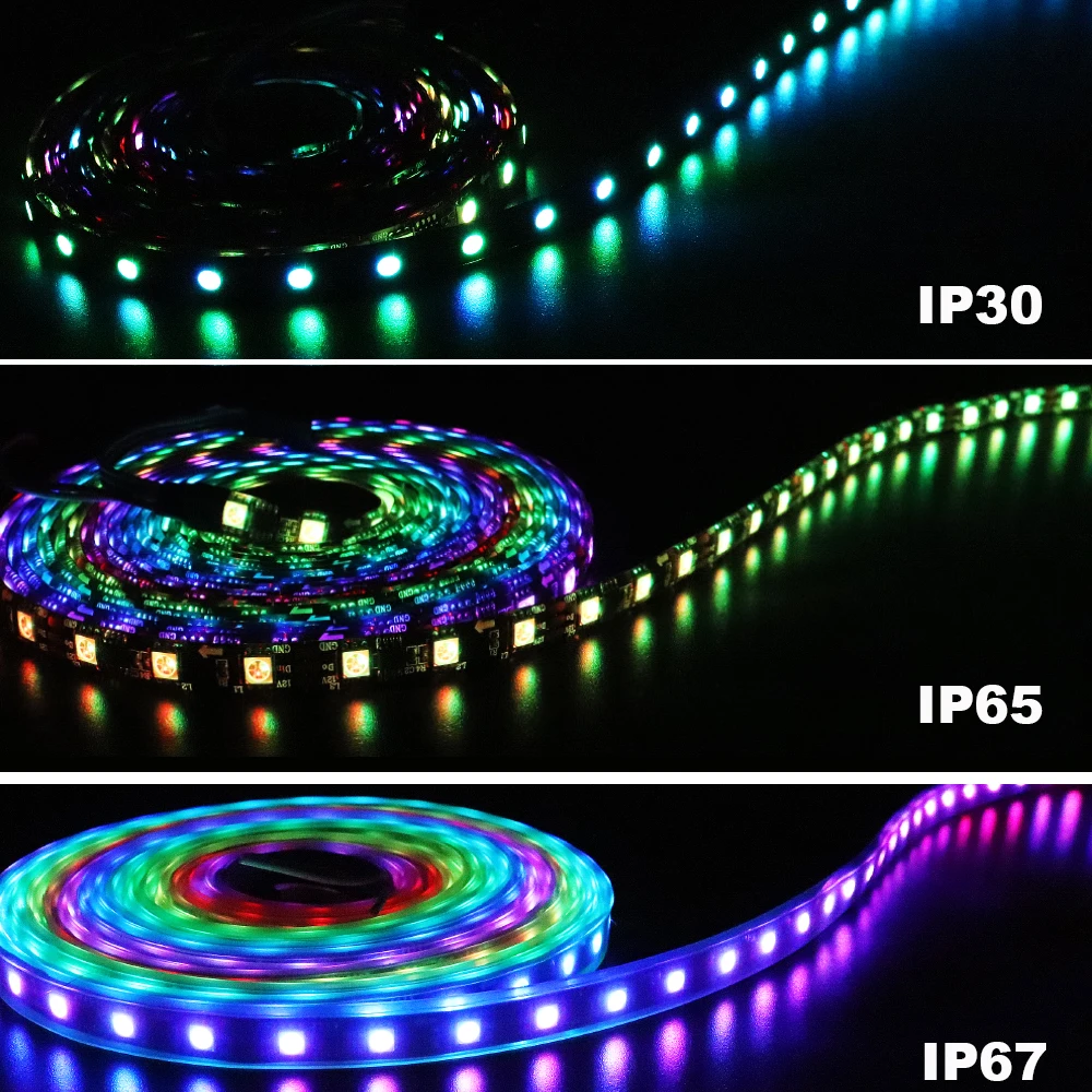 WS2811 Светодиодная лента модифицируемая умная RGB лампа WS2811IC внешний 1 IC-контроль 3