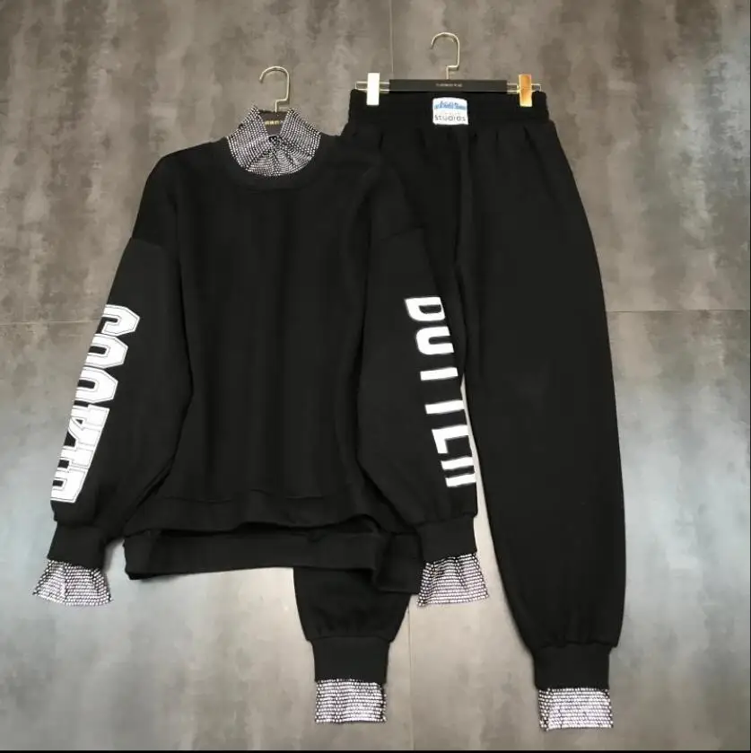 Женский комплект из двух предметов бархатная толстовка с капюшоном и брюки